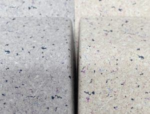 plastic with infused imagery of a cork pattern
