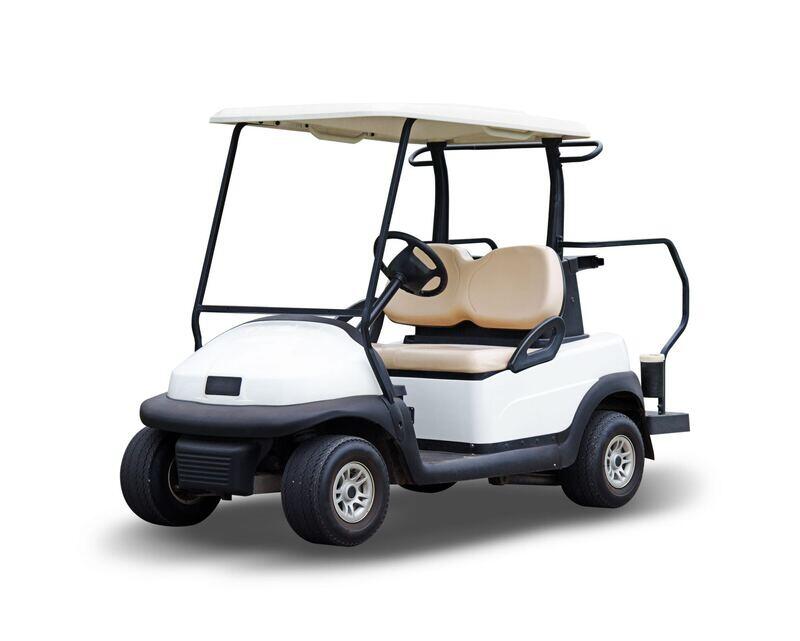 a golf cart