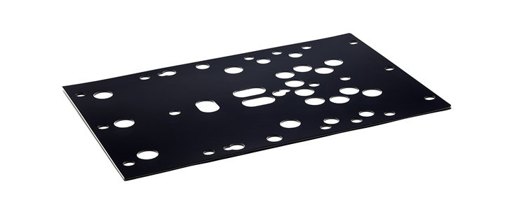 a thin sheet of plastic with die-cut circles