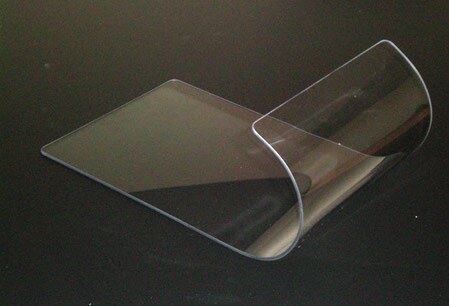 a thin sheet of plastic