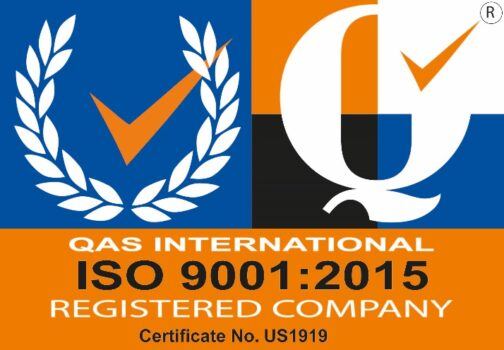 CAS International ISO 9001:2015 Registered Company Certificate No. US1919